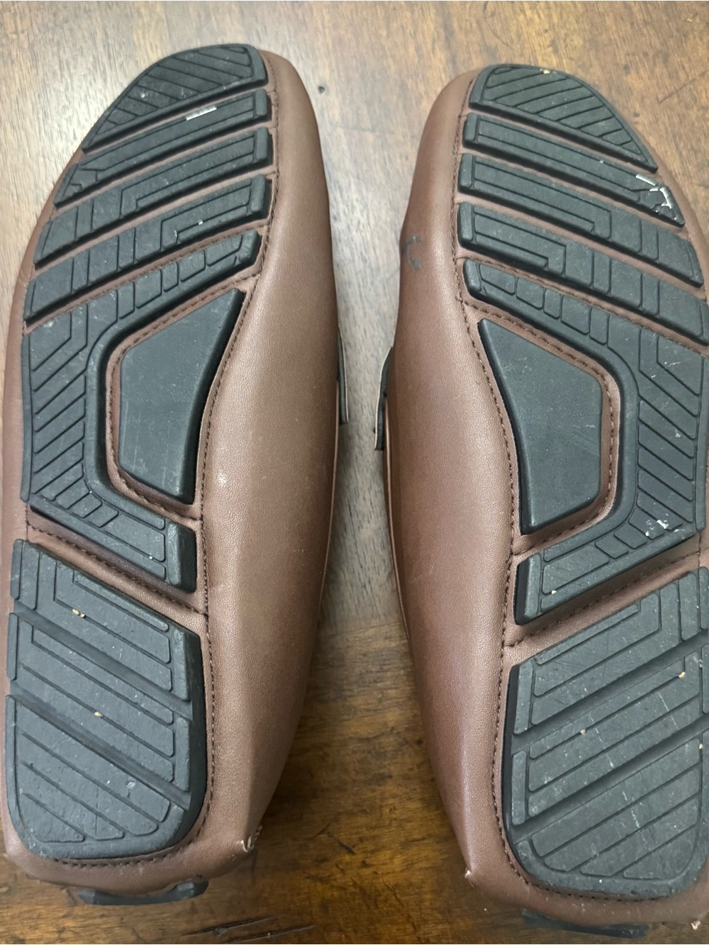 Steve Madden Men's Brown Textured Slip-On Loafers with Bridle Bit - Picture 6 of 7